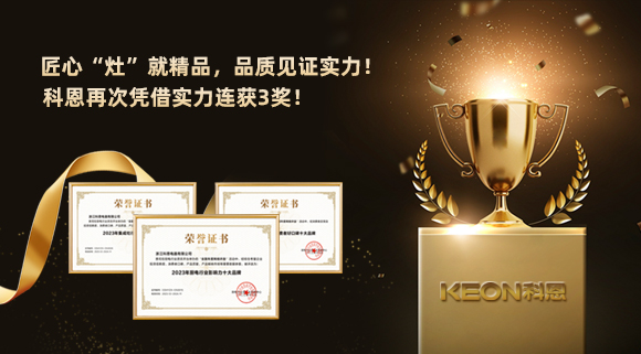 匠心“灶”就精品，品質(zhì)見證實(shí)力！2023年，浙江科恩電器有限公司再次憑借實(shí)力連獲3獎(jiǎng)！